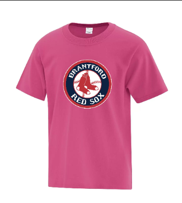 Youth Pink Red Sox T-Shirt